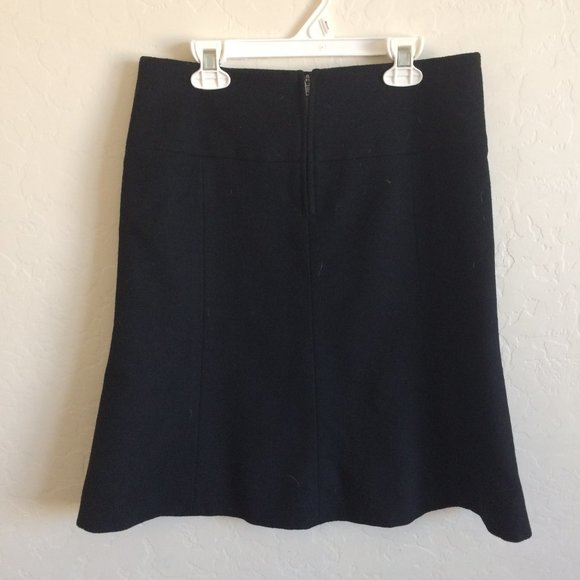 J Crew Basic Black Wool Skirt Women's Size 0 - Picture 3 of 6